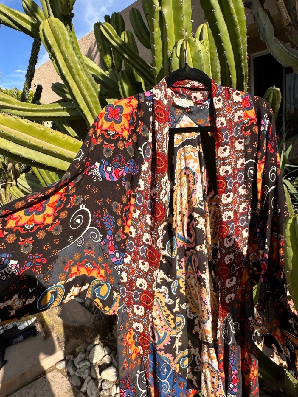 Free People All Tous Paisley Floral Print Open Front Kimono Duster | One Size